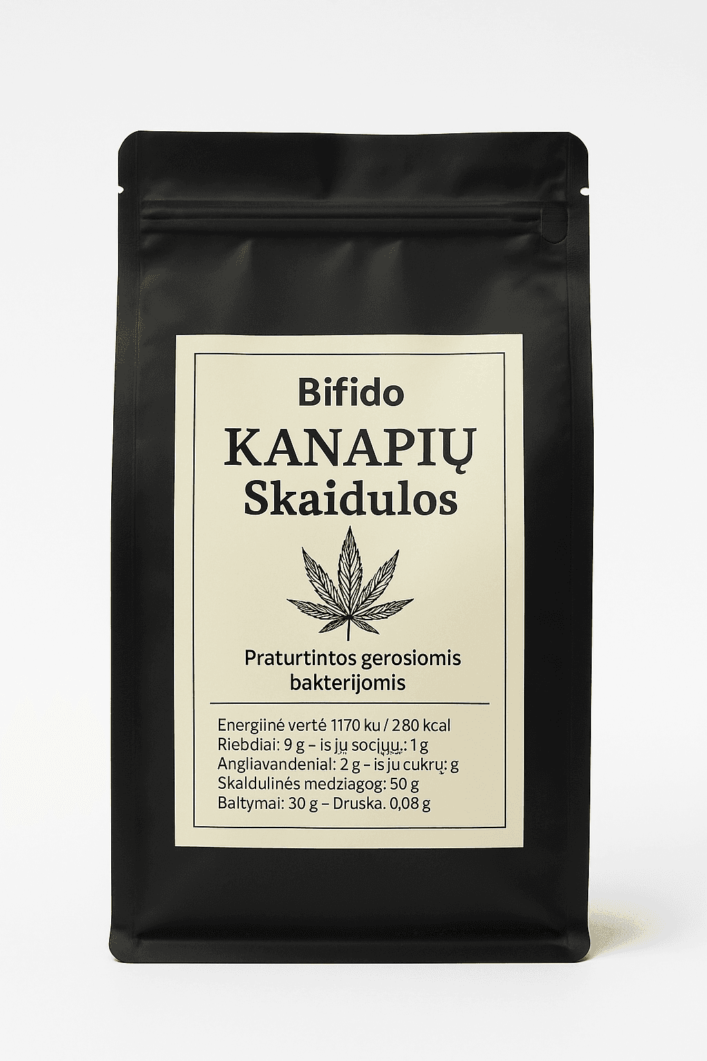 Bifido KANAPIŲ Skaidulos (išspaudos)  250g.