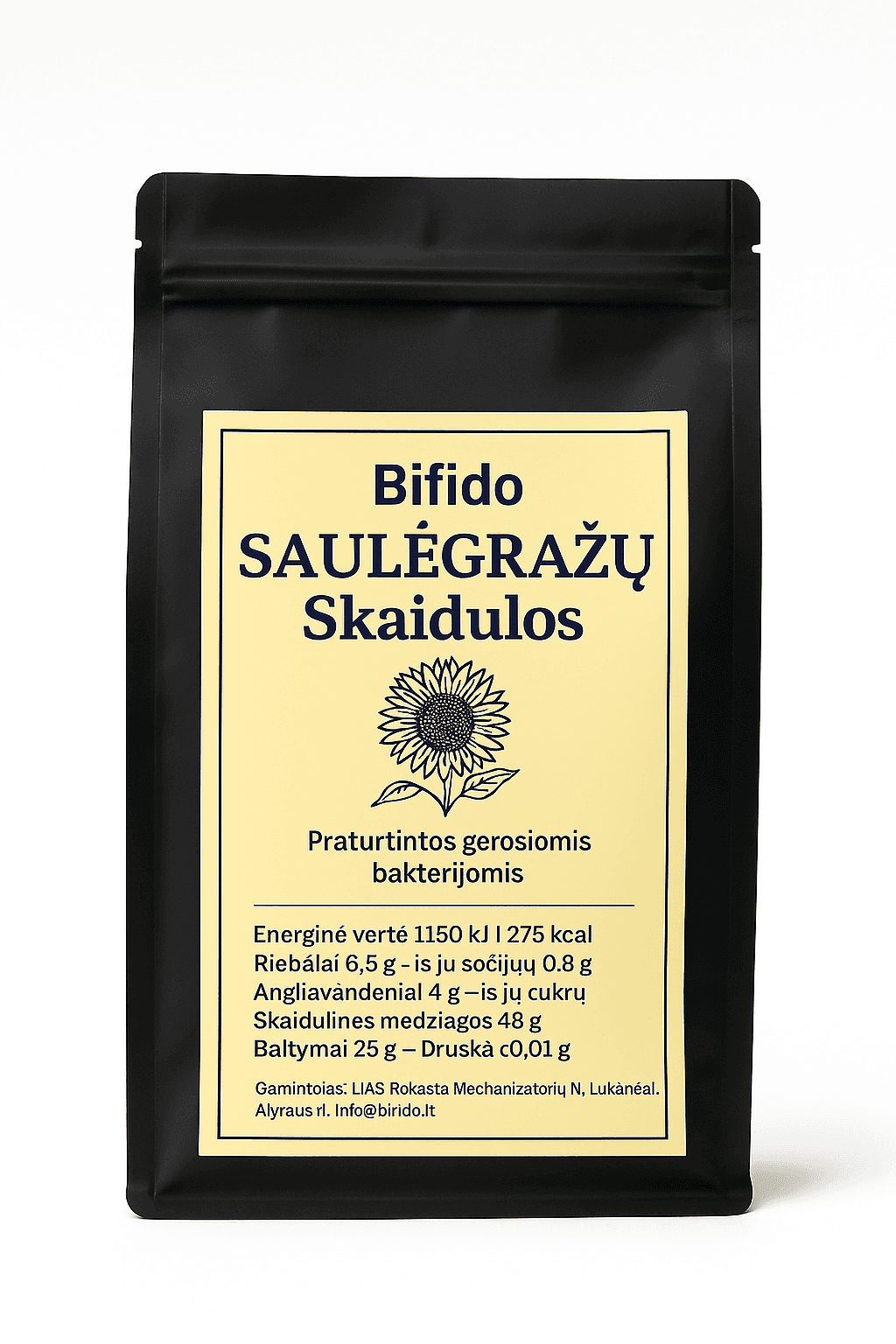 Bifido Saulėgražų Skaidulos (nualiejintos) 250g.