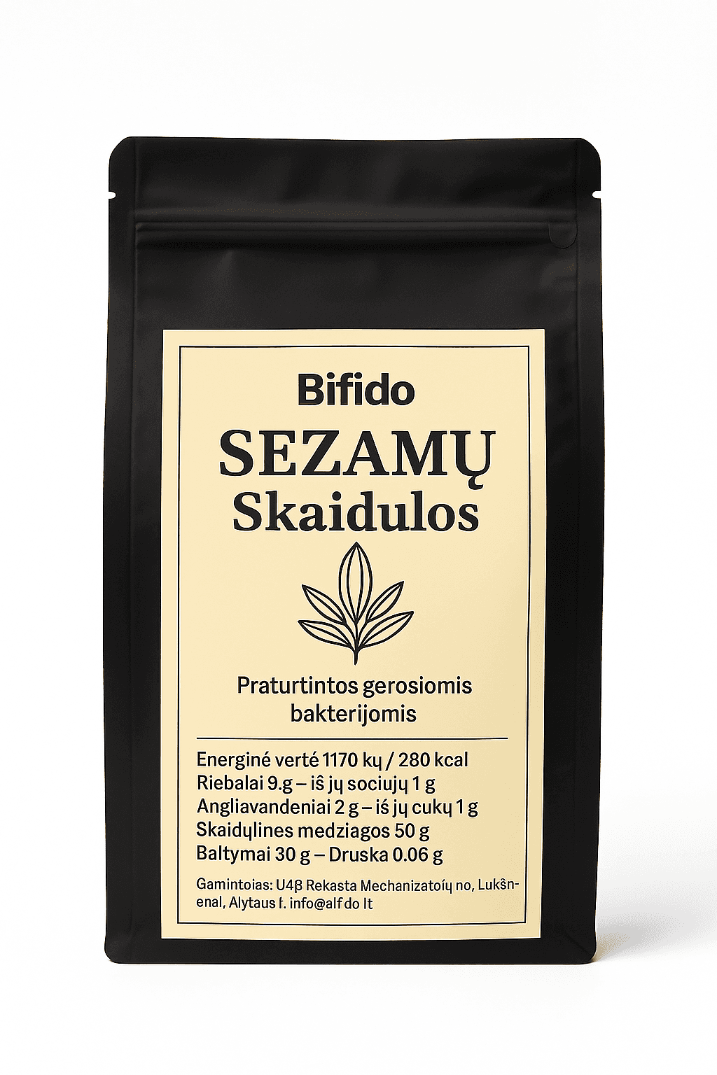 Bifido SEZAMŲ Skaidulos (nualiejintos) 250g.
