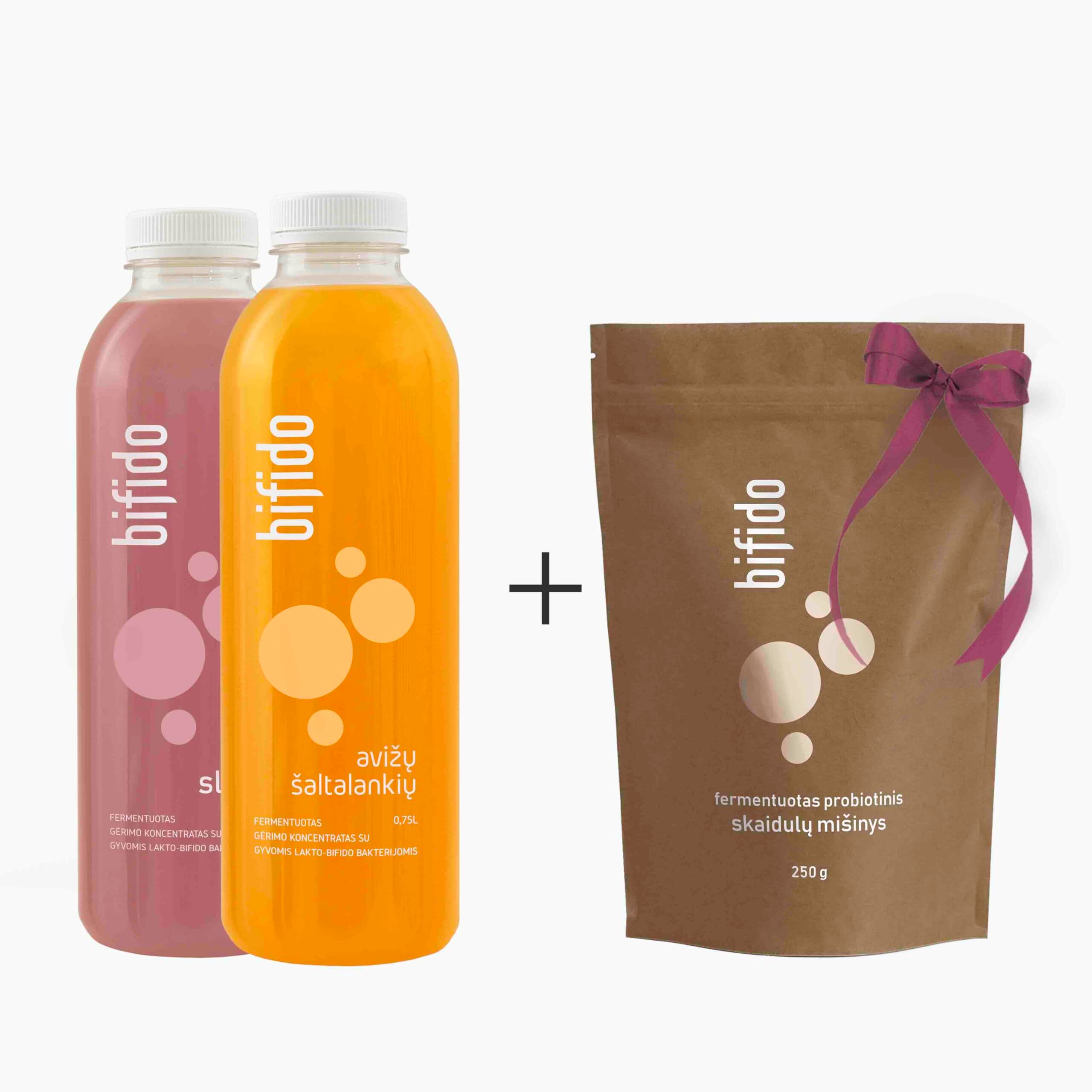 Rinkinys „2x BIFIDO + fermentuotos skaidulos 250g."